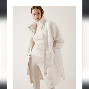 Athleta ﻿﻿Cozy Day Hybrid Coat Jacket | Magnolia White | Size M